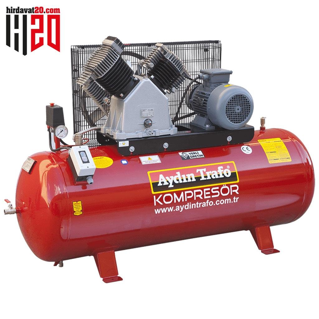 ჰაერის კომპრესორი 200LT HAVA KOMPRESORU 12 BAR AYDIN TRAFO