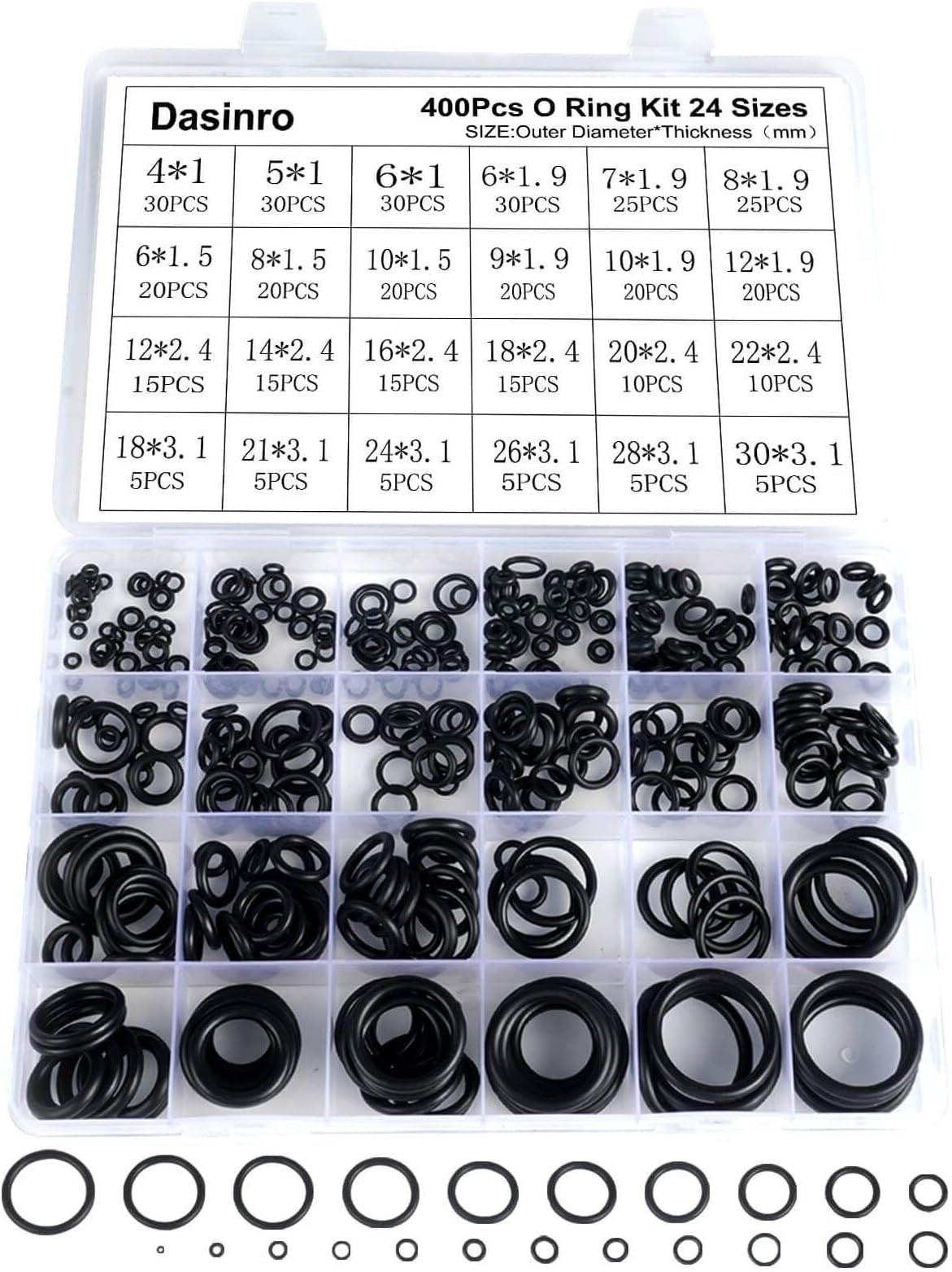 რეზინის შუასადები 8 MM ORING