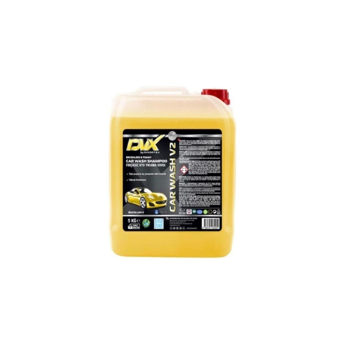 სარეცხი საშუალება CARWASH V2 FIRCASIZ OTO YIKAMA URUNU 5KG SARI KOPUK