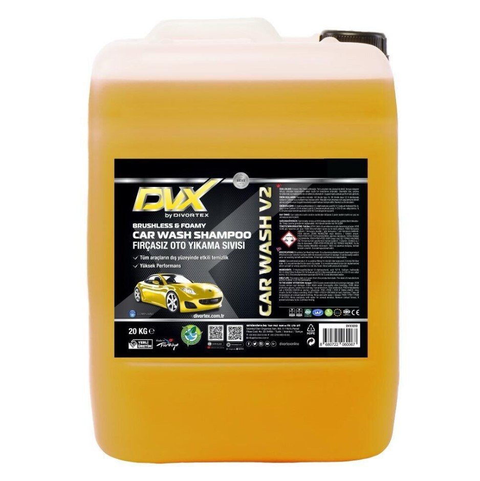 სარეცხი საშუალება CARWASH V2 FIRCASIZ OTO YIKAMA URUNU 25KG YESIL KOPUK