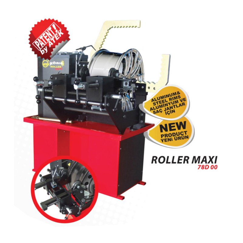 რკინის დისკის გასასწორებელი დანადგარი78D 00 ROLLER MAXI RIM PRESS MACHINE
